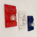 Show Your American Pride: 3 Rustic Cedar Wood Candle Sconces: Red, White & Blue