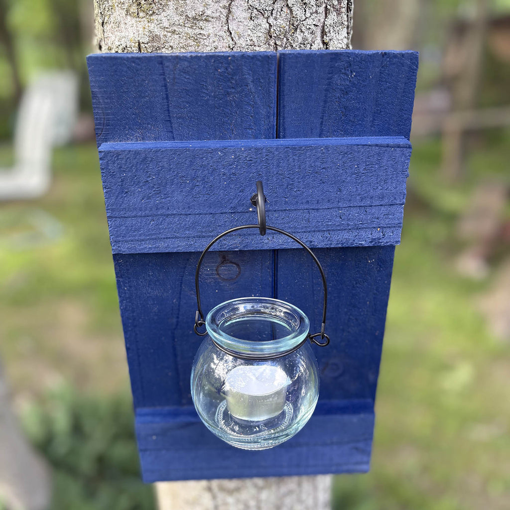 Rustic Cedar Candle Sconces: Farmhouse Wall Decor, Set of 2 (Multiple Colors)