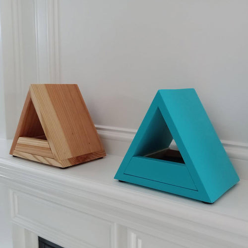 Handcrafted Cedar Book Stand with Storage Drawer: Nightstand Reader Gift