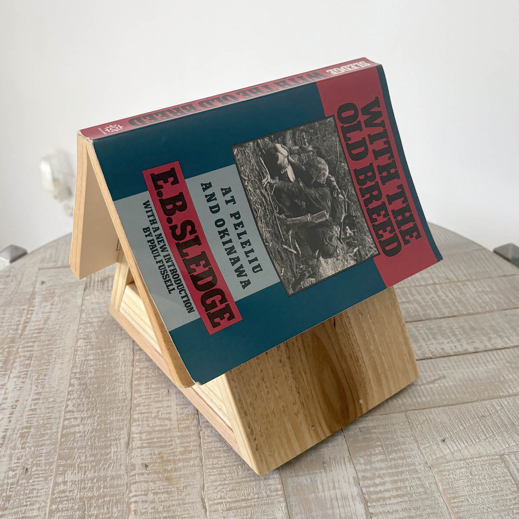 Handcrafted Cedar Book Stand with Storage Drawer: Nightstand Reader Gift