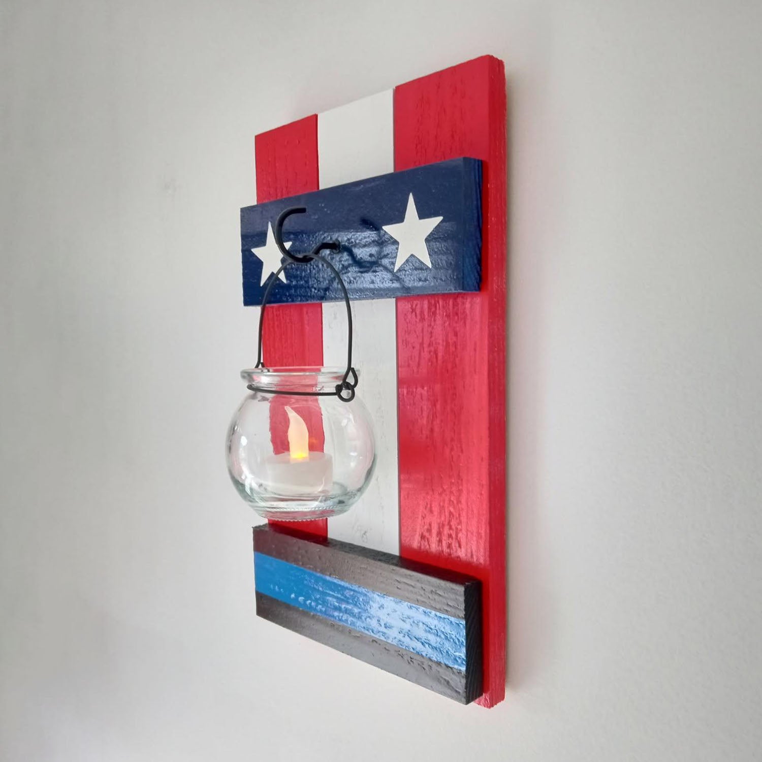 Support the Blue Wall Sconce