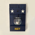 Military Rustic Cedar Candle Sconces: Army, Navy, Air Force, Marines, POW-MIA