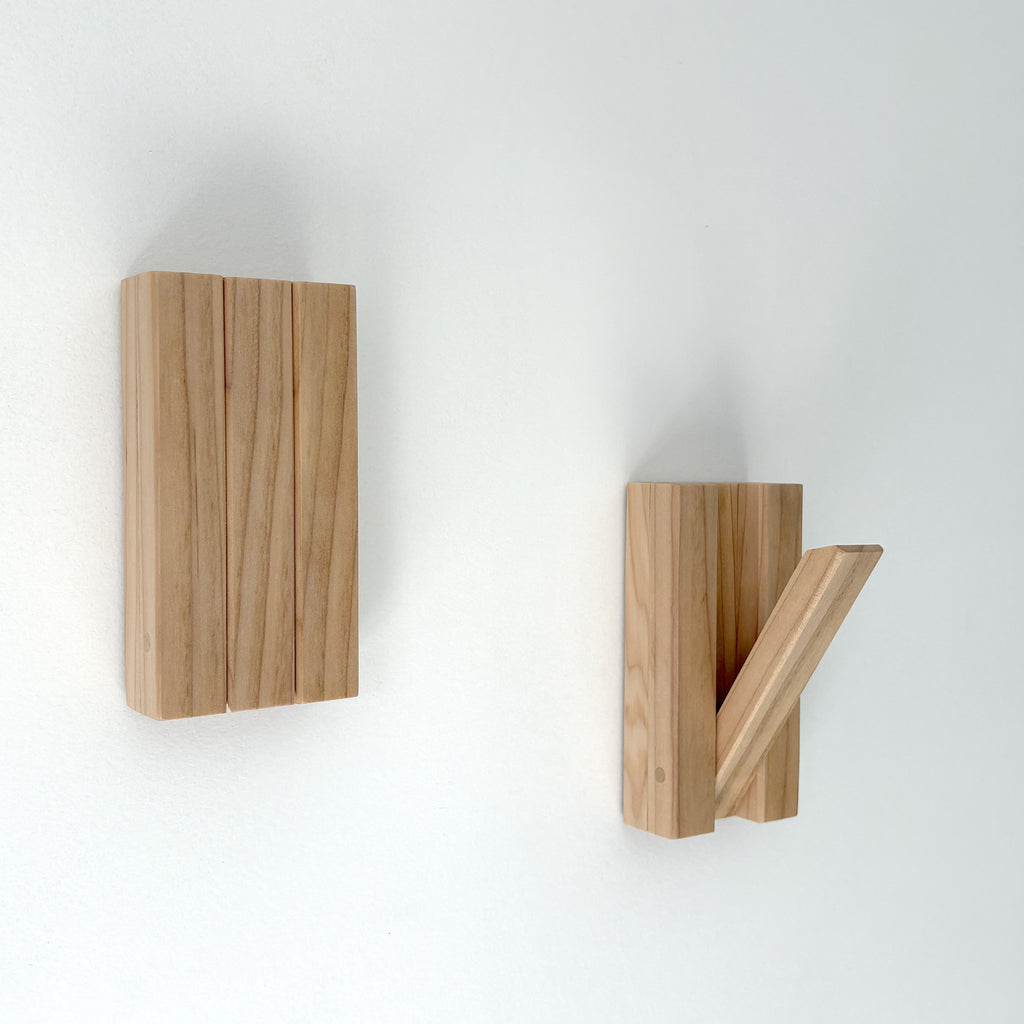 Retractable Wooden Ninja Hangers | Foldable Wall-Mounted Hooks