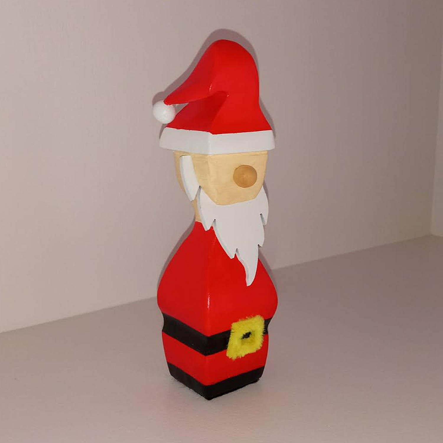 Handcrafted Santa Claus Figurines – Rustic Holiday Décor