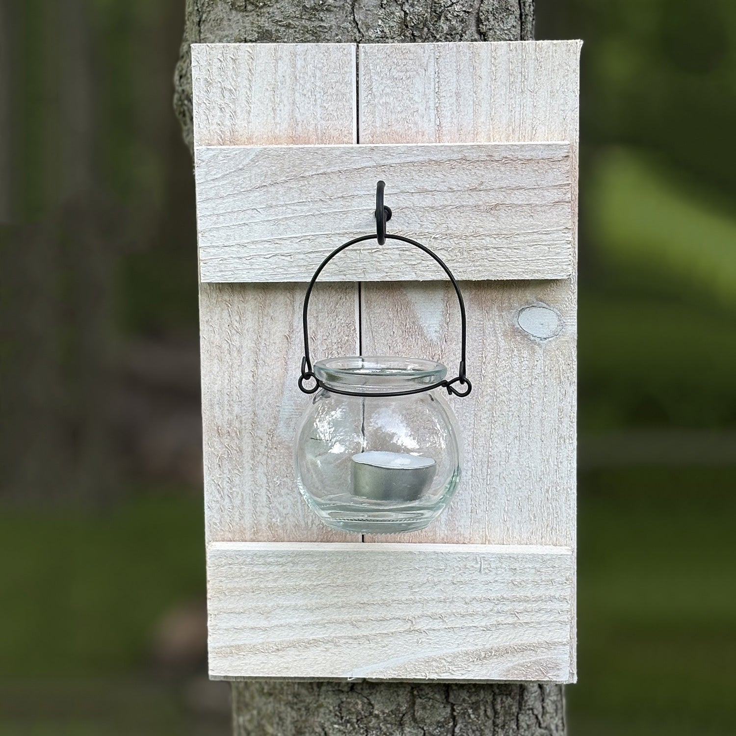 Rustic Cedar Candle Sconces: Farmhouse Wall Decor, Set of 2 (Multiple Colors)